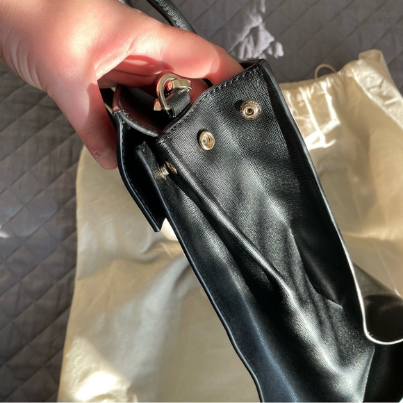 Coccinelle Black Leather Office Bag with laptop compartment - Picture 11 of 17